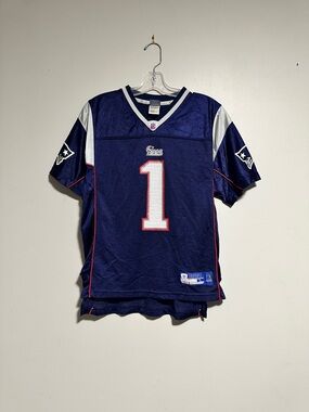 Reebok NFL Navy and Gray Equipment Football Jersey